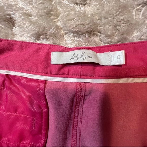 Lady Hagen Pink Golf Shorts Size 6 Stretch Performance Walking Shorts - Picture 6 of 13